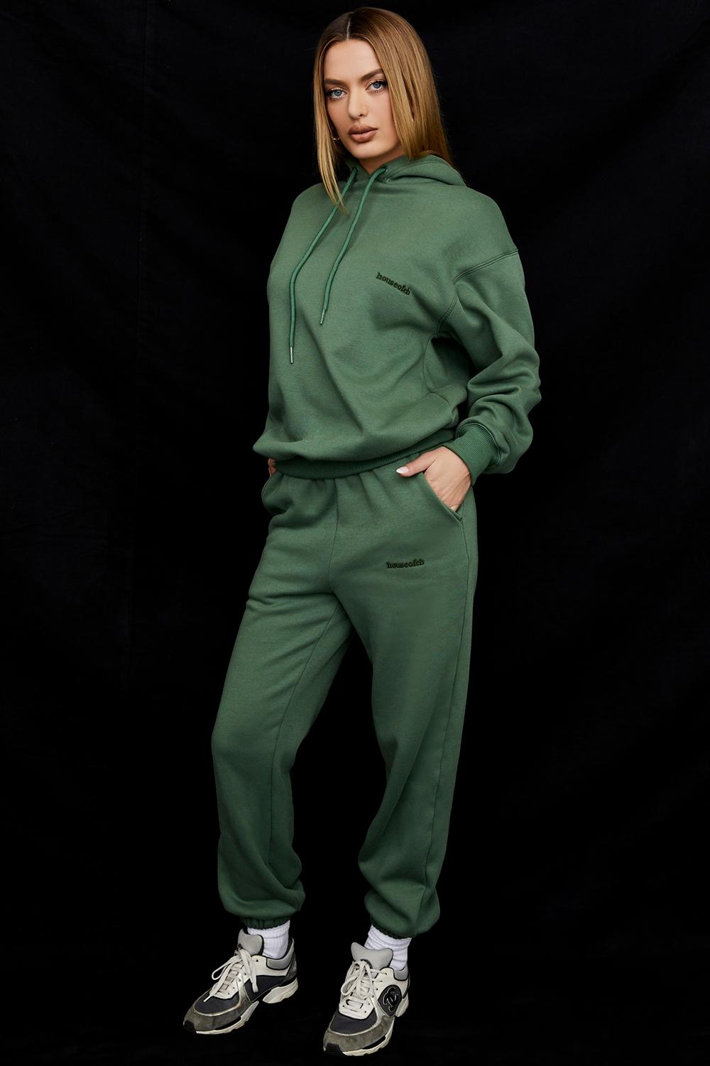 Sky  moss fleece back jogging trousers Product Image