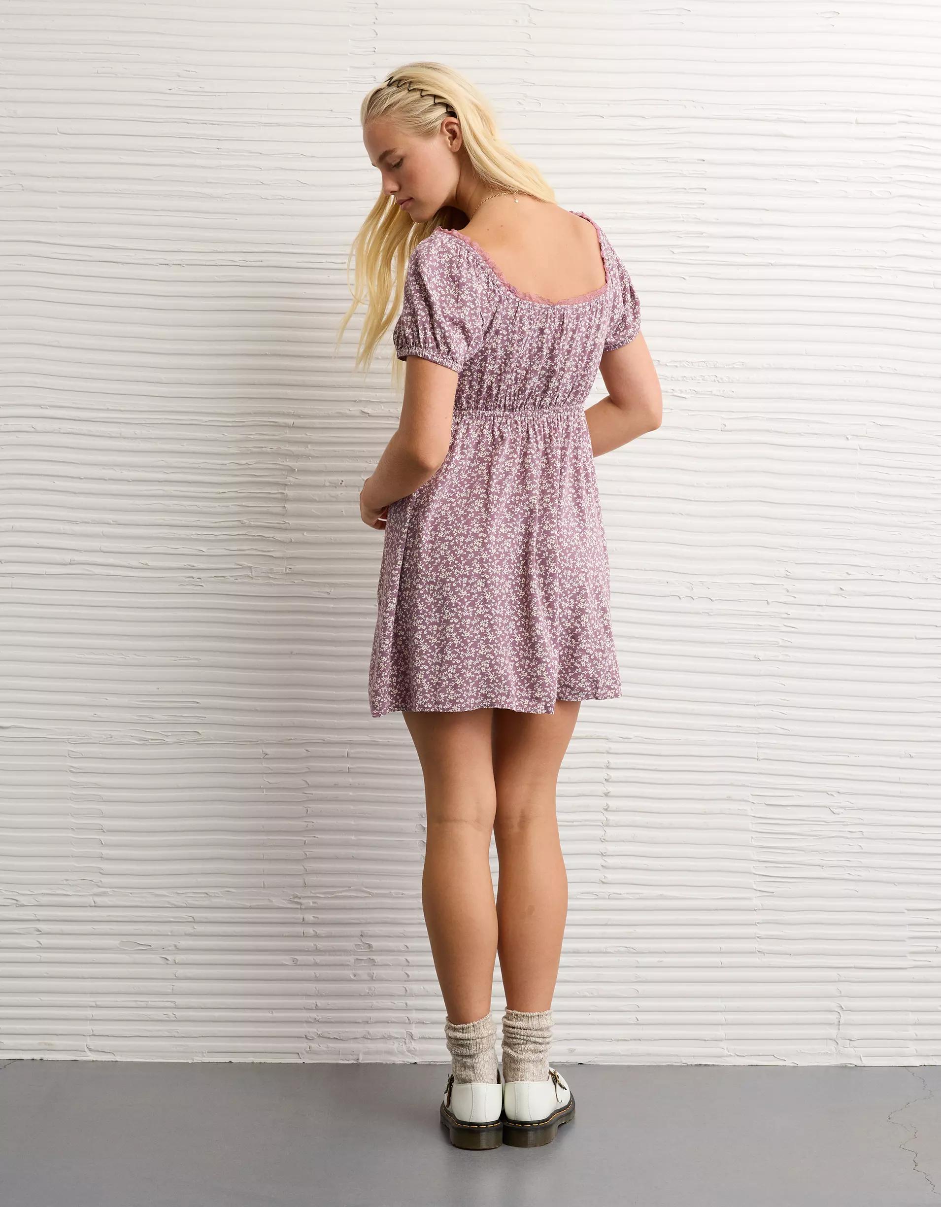 AE Short Sleeve Mini Slip Dress Product Image