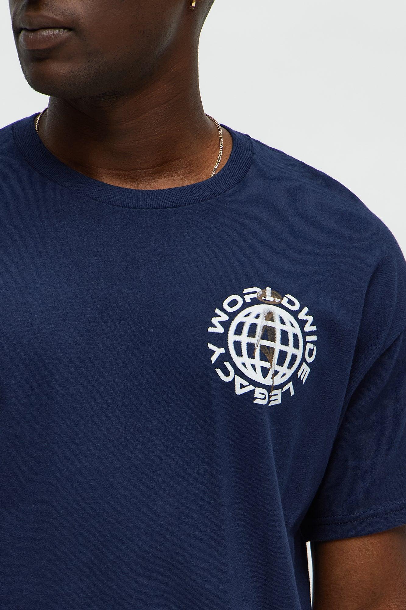 Worldwide Legacy Forever Short Sleeve Tee - Navy Male Product Image