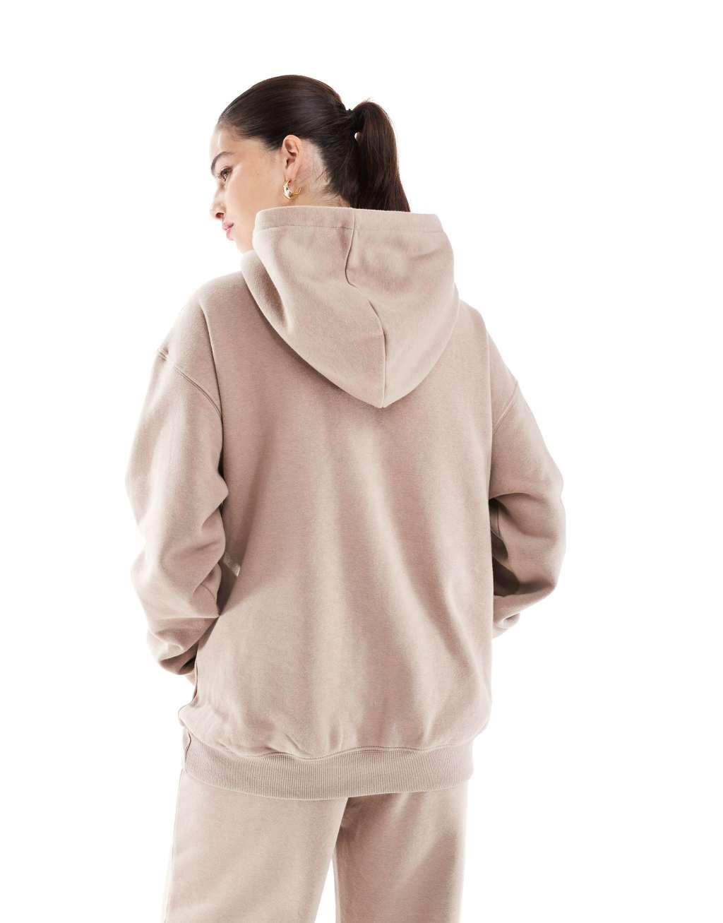 Cotton On classic fleece hoodie in mocha - part of a set Product Image