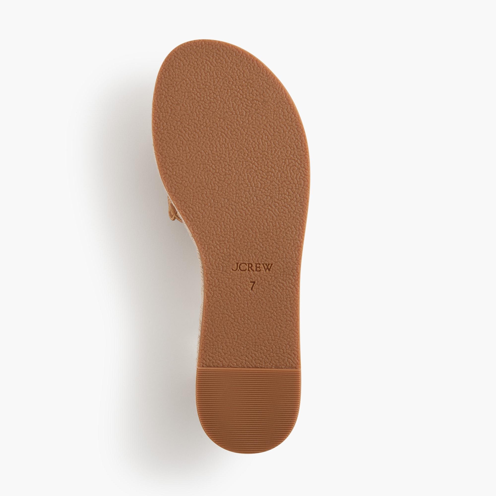 Platform embroidered slide sandals Product Image