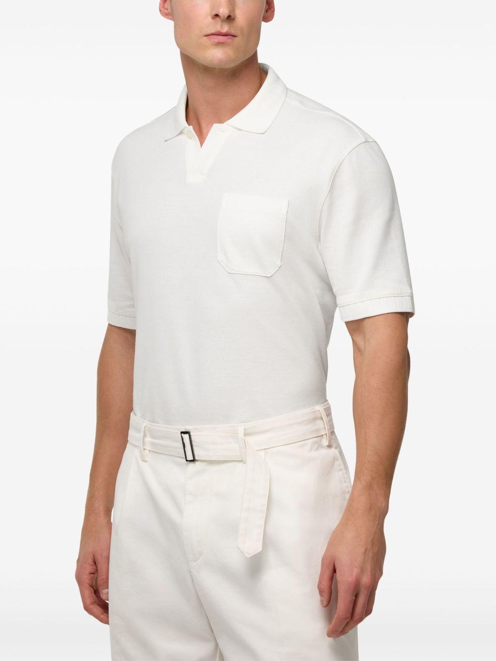cotton piqué polo shirt Product Image