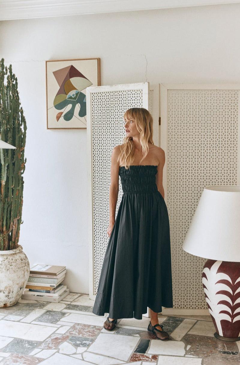 Eliana Midi Dress Black Product Image