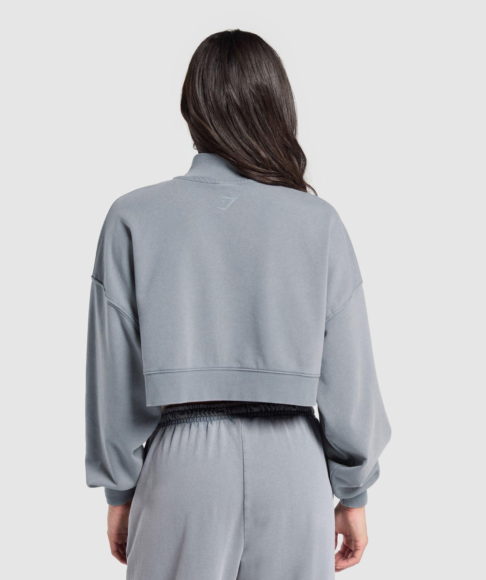 Gymshark Whitney 1/4 Zip - Iron Blue Female Product Image