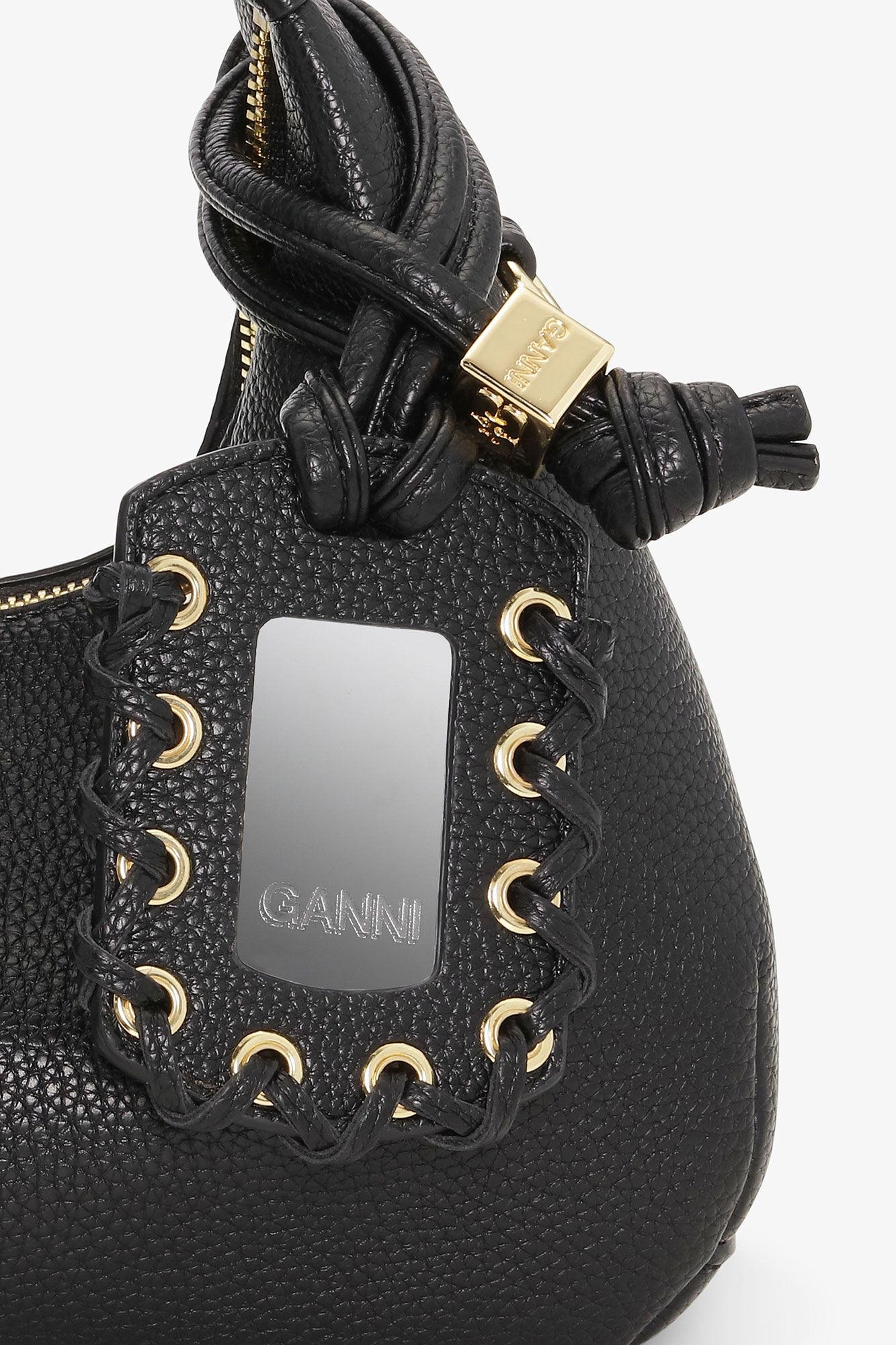 Black Mini Hobo Bag Product Image