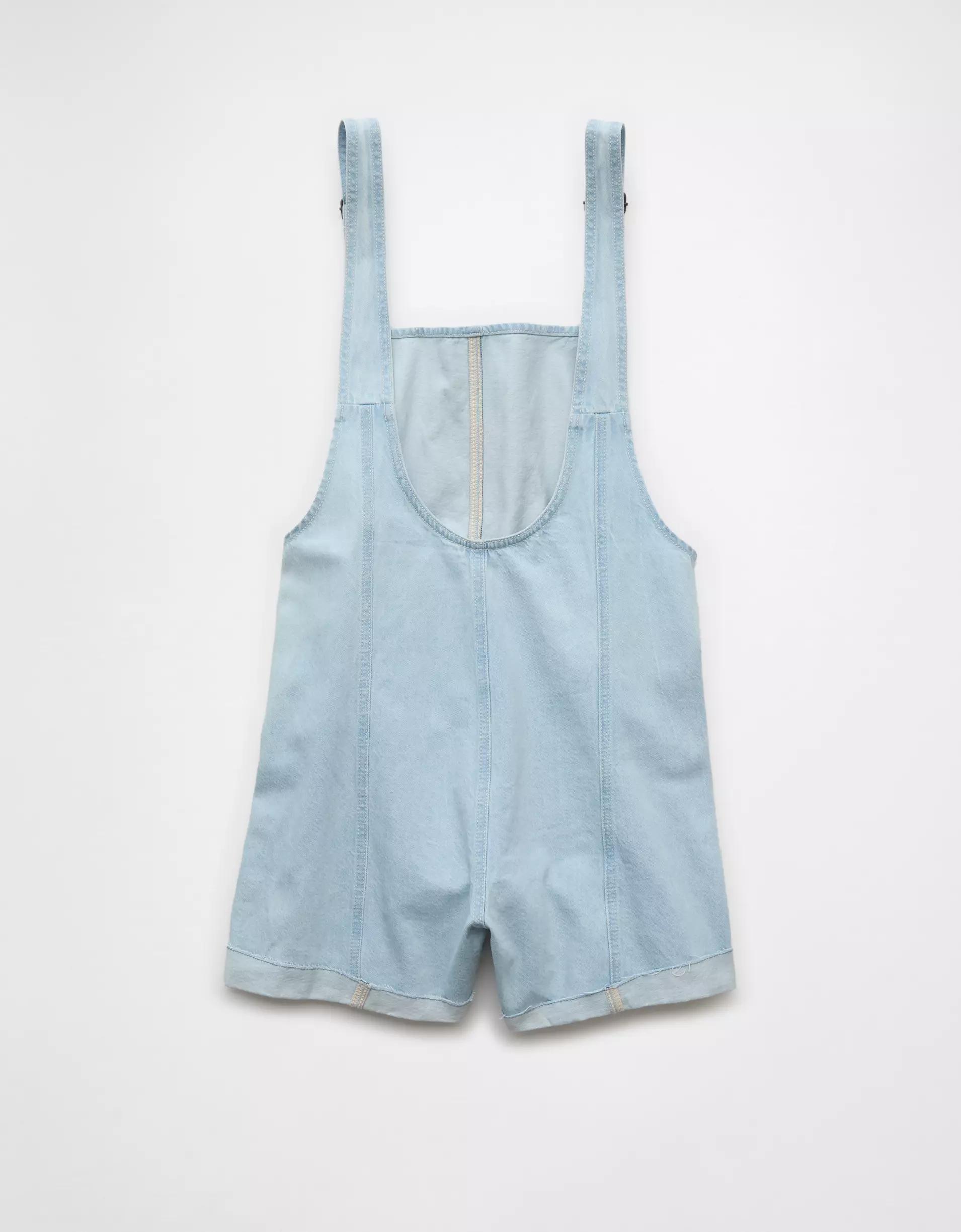 AE Easy Baggy Denim Short Overall Product Image