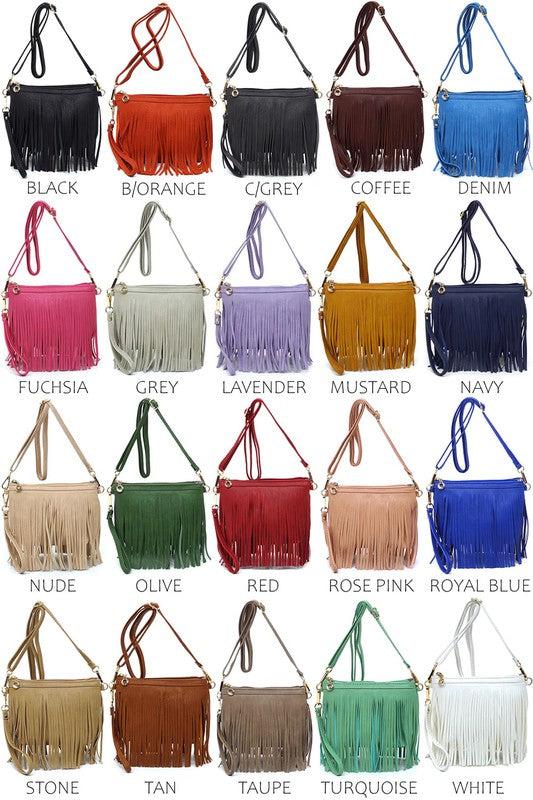 Western Fringe Clutch Cross Body Bag Product Image