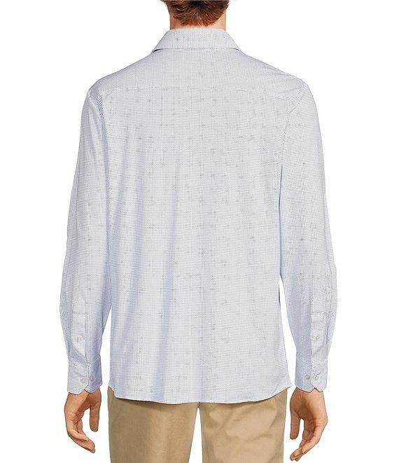 Hart Schaffner Marx State Street Essentials Albini 4FLEX Long Sleeve Printed Coat Front Shirt Product Image