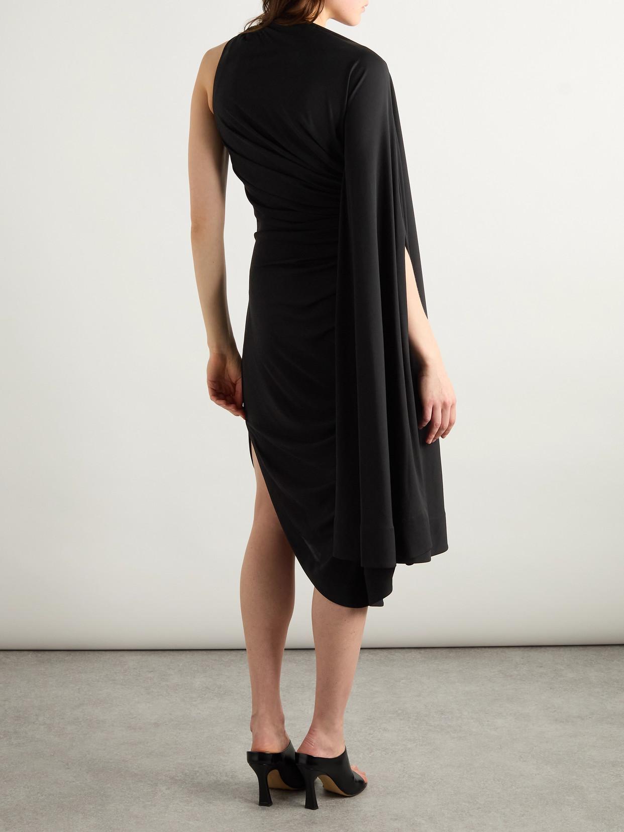 BOTTEGA VENETA Draped Dress In Black Product Image