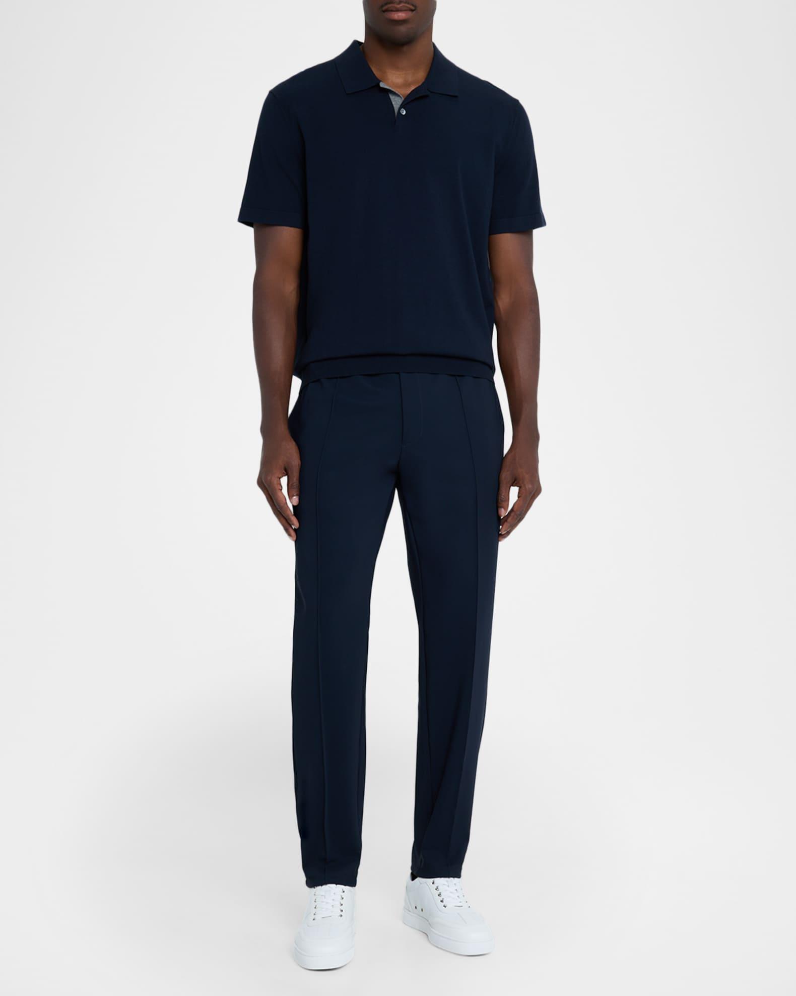 Men's Retero Grained Leather Low-Top Sneakers  Product Image