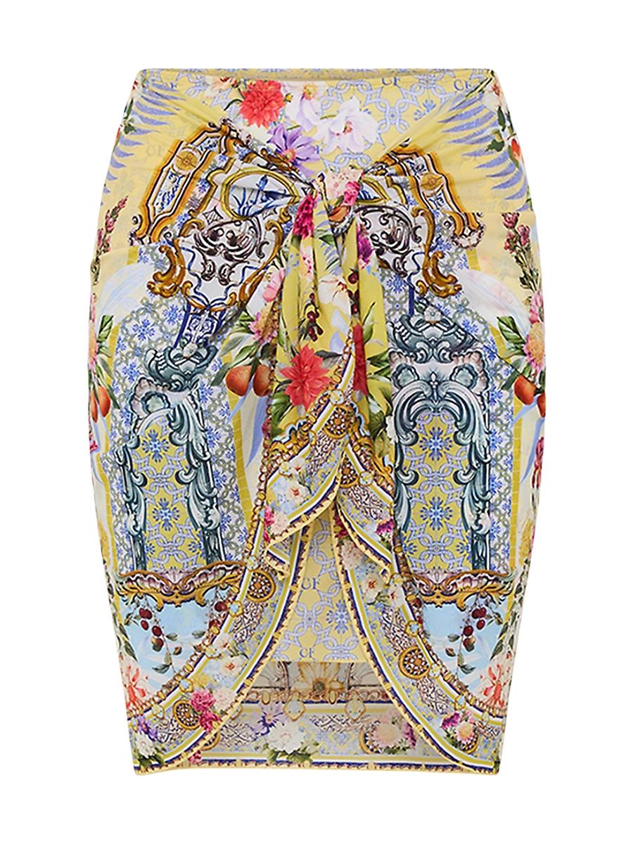 Womens Layered Short Sarong Product Image