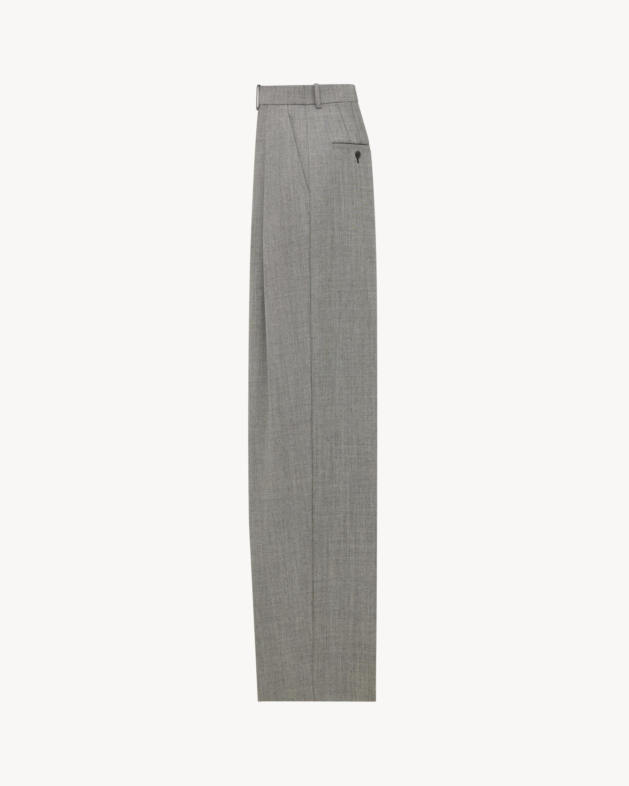 wide-leg pants in wool twill Product Image
