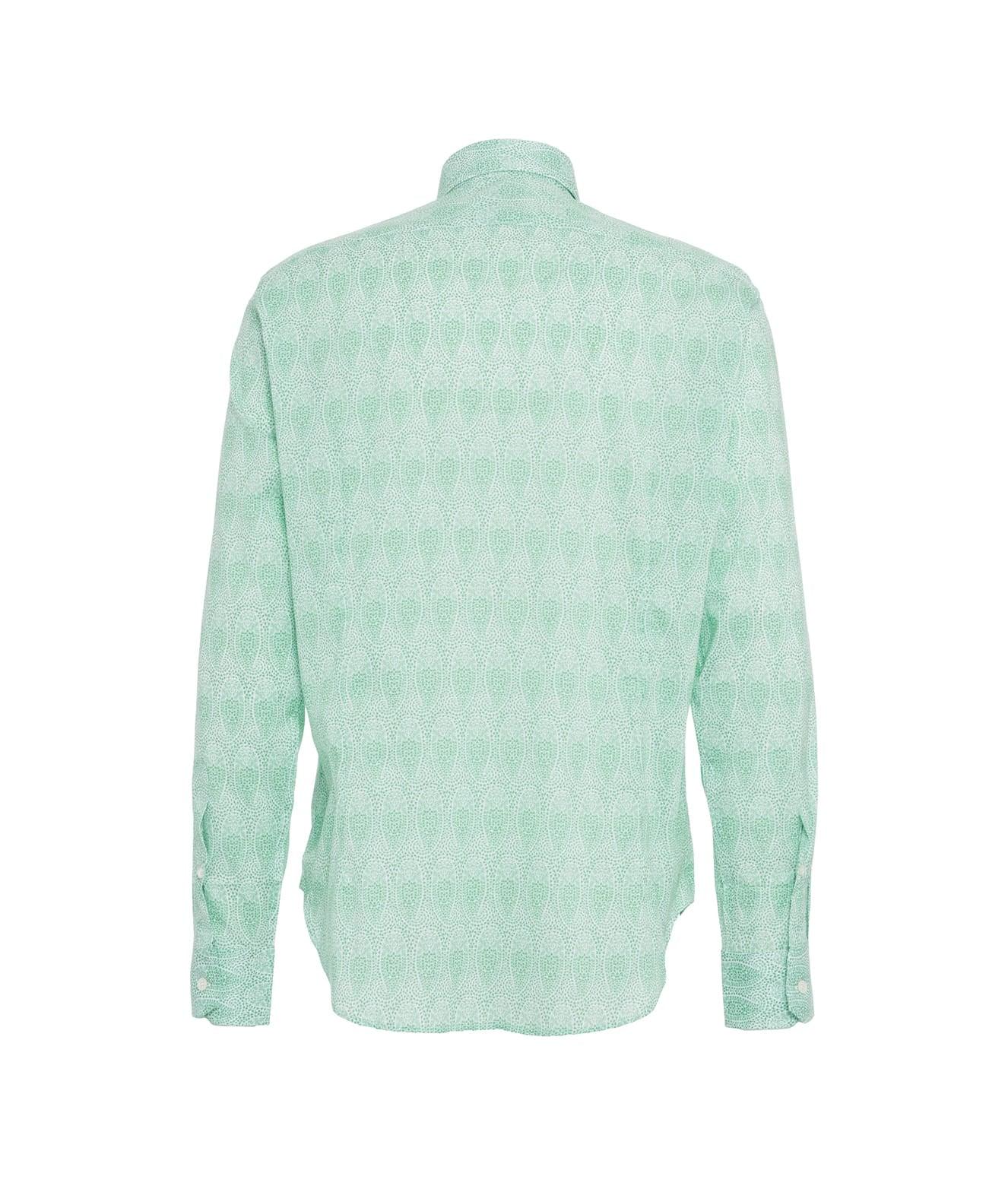 Fine cotton shirt with paisley pattern Product Image