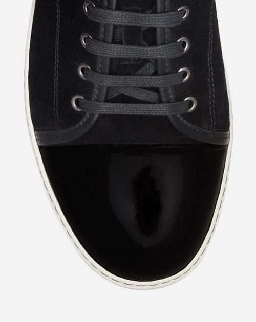 Black DBB1 Suede & Patent Leather Sneakers Product Image