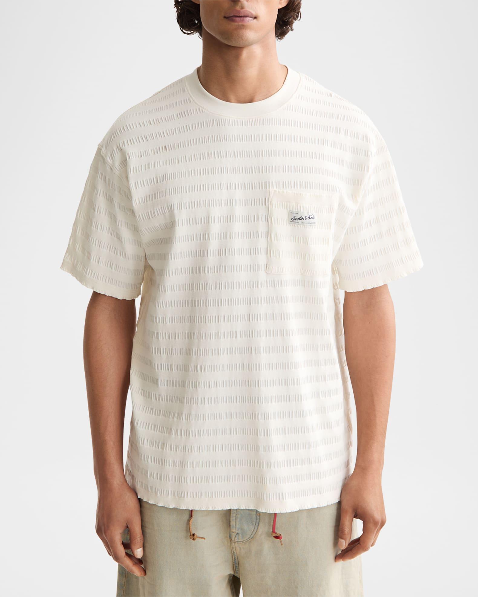 Men's Relaxed-Fit Textured Pocket T-Shirt Product Image