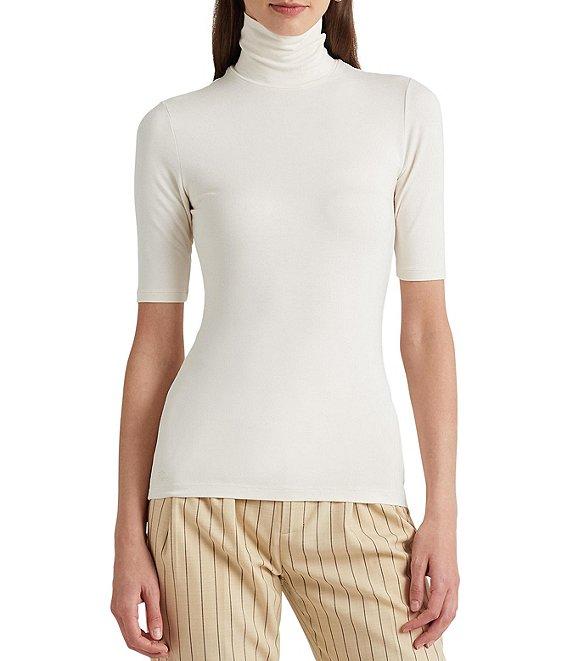 Lauren Ralph Lauren Knit Jersey Turtleneck Top Product Image