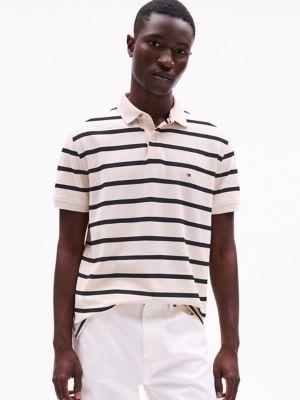 Regular Fit Stripe Wicking Polo Product Image