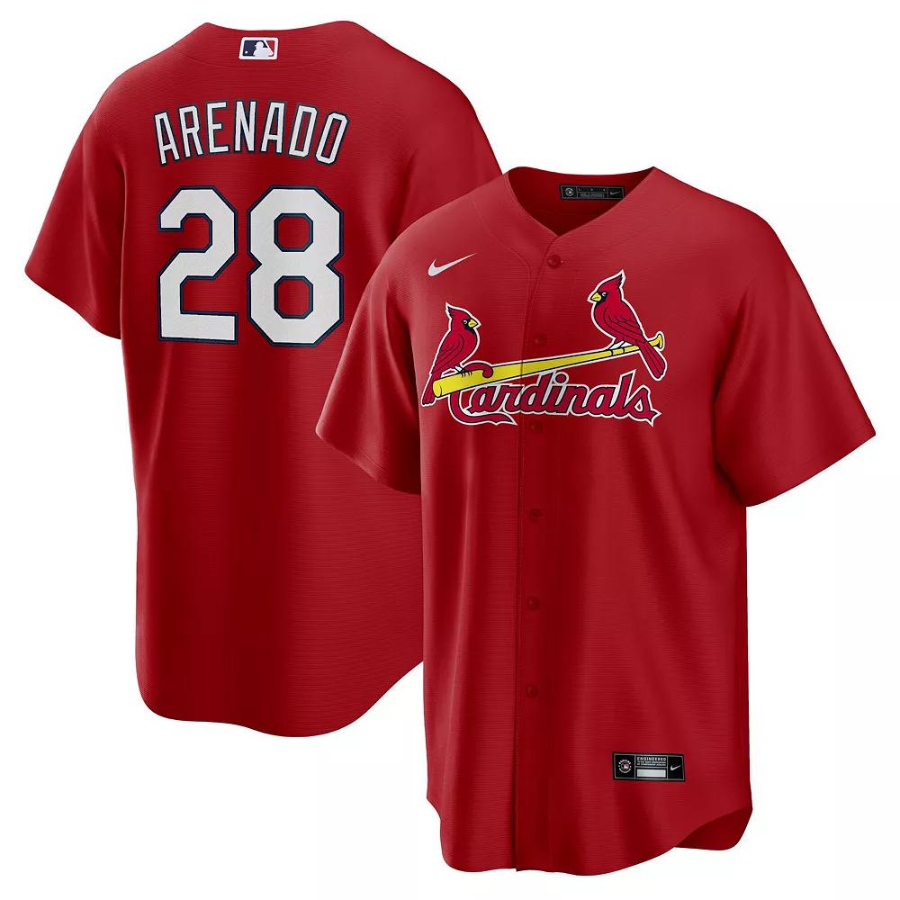 Men's Nike Nolan Arenado Red St. Louis Cardinals Alternate Official Replica Player Jersey,  Product Image