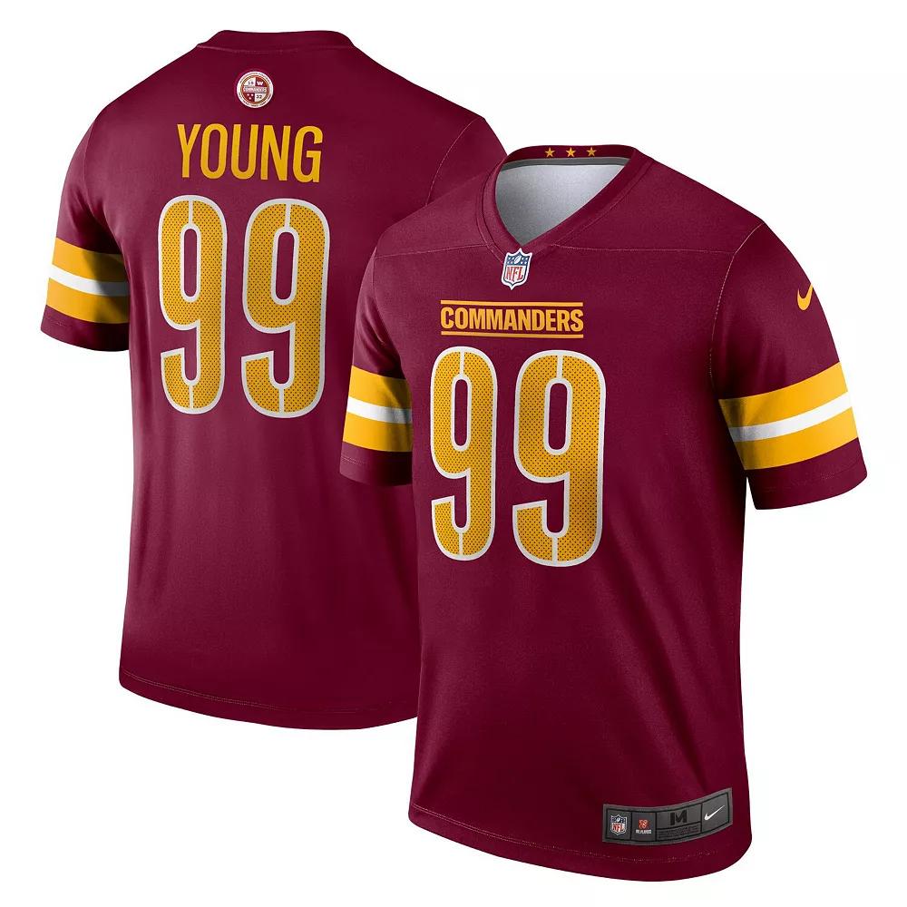Men's Nike Chase Young Burgundy Washington Commanders Legend Jersey, Size: 2XL, Wft Med Re Product Image