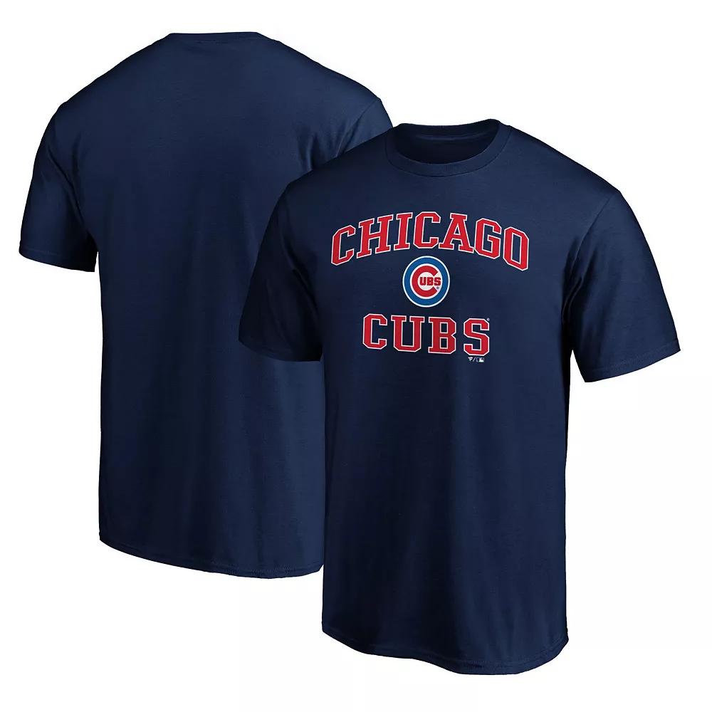Men's Fanatics Branded Navy Chicago Cubs Team Heart & Soul T-Shirt,  Product Image