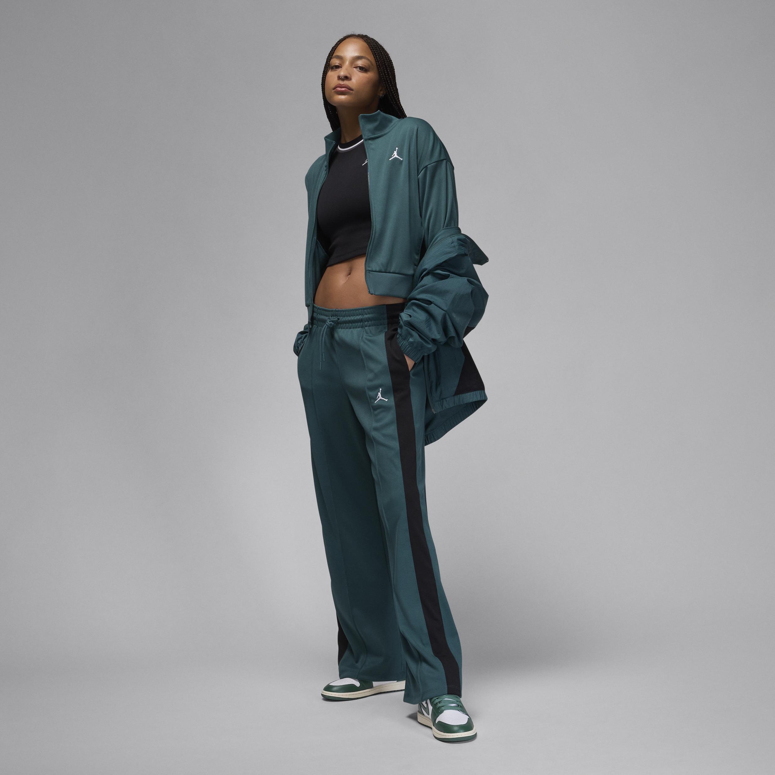 Jordan Womens Jordan AJ 1 Mid - Womens Basketball Shoes Oxidized Green/White/Sail Product Image