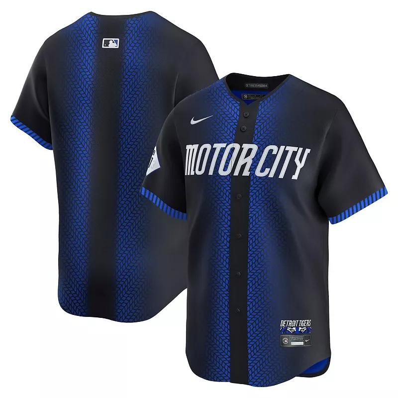 Men's Nike Blue Detroit Tigers City Connect Limited Jersey, Size: Medium Product Image