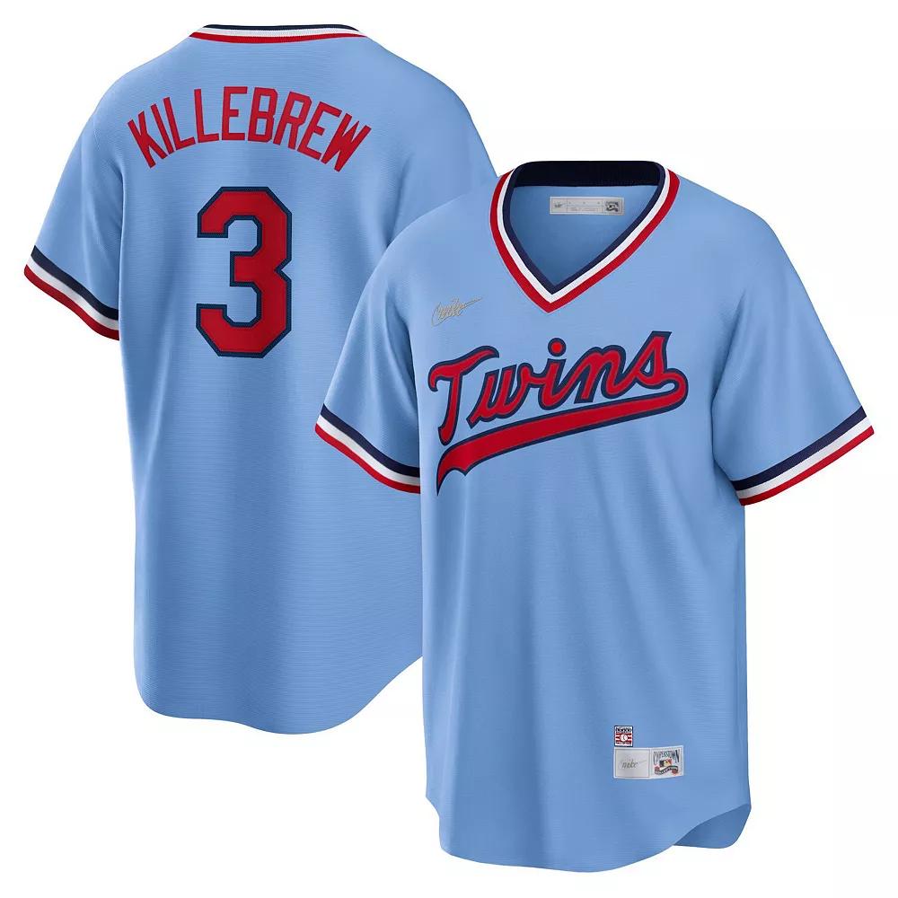 Men's Nike Harmon Killebrew Light Blue Minnesota Twins Road Cooperstown Collection Player Jersey,  Product Image