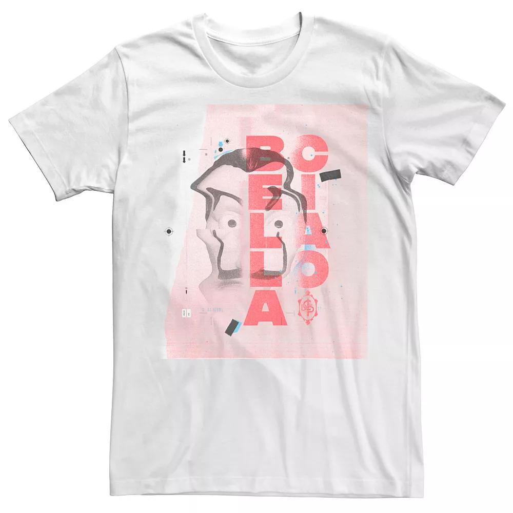 Men's Netflix La Casa De Papel Warped Mask Tee,  Product Image