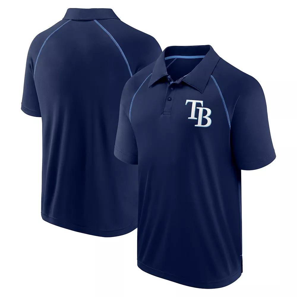 Men's Fanatics Navy Tampa Bay Rays Strong Alone Raglan Polo,  Product Image