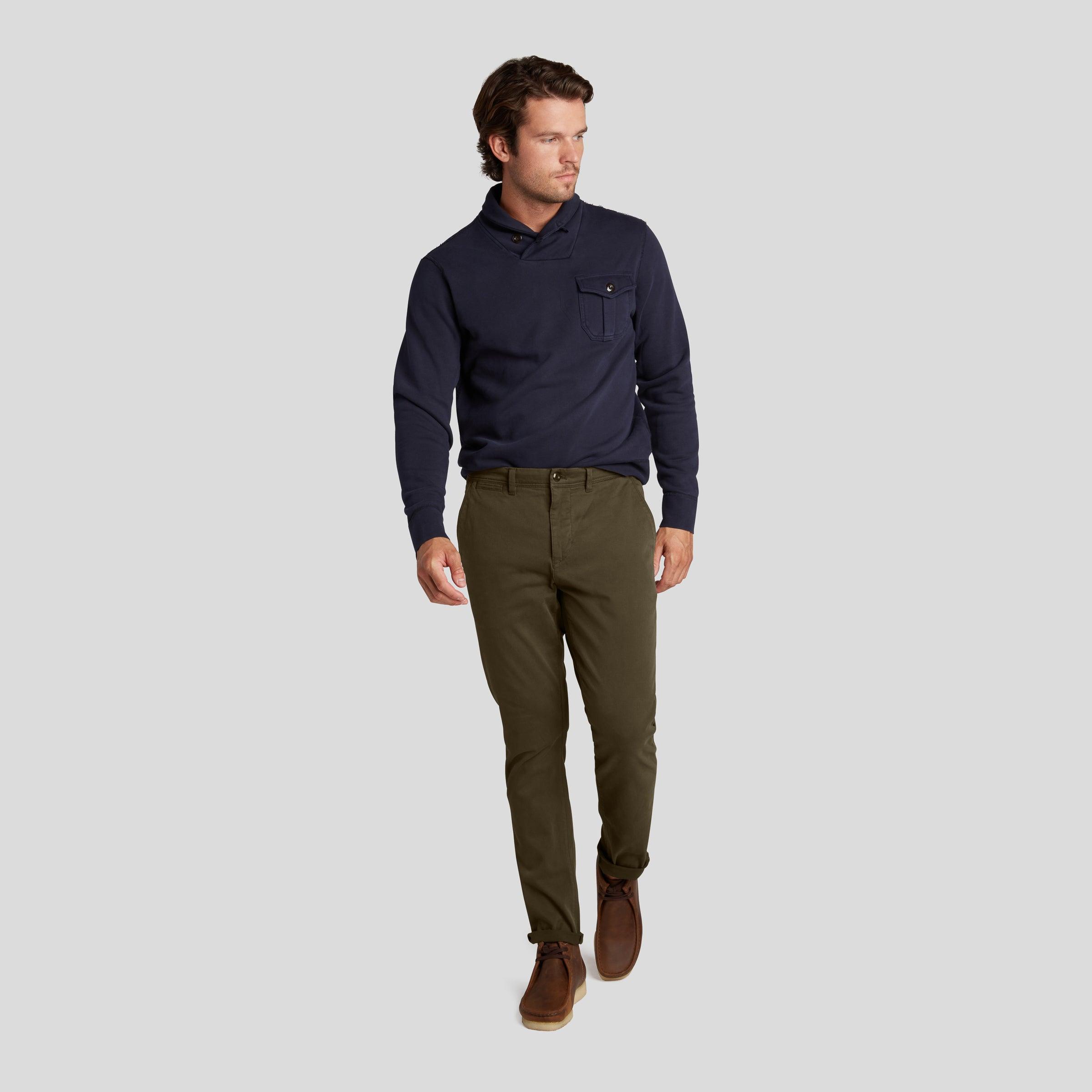Precision Stretch Classic Fit Chino - Dark Olive Product Image