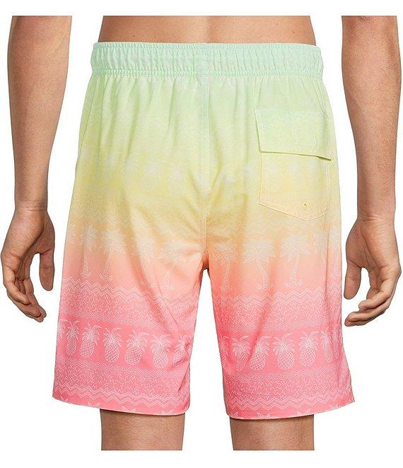 Caribbean Ombre Placed Palms 8#double; Swim Trunks Product Image