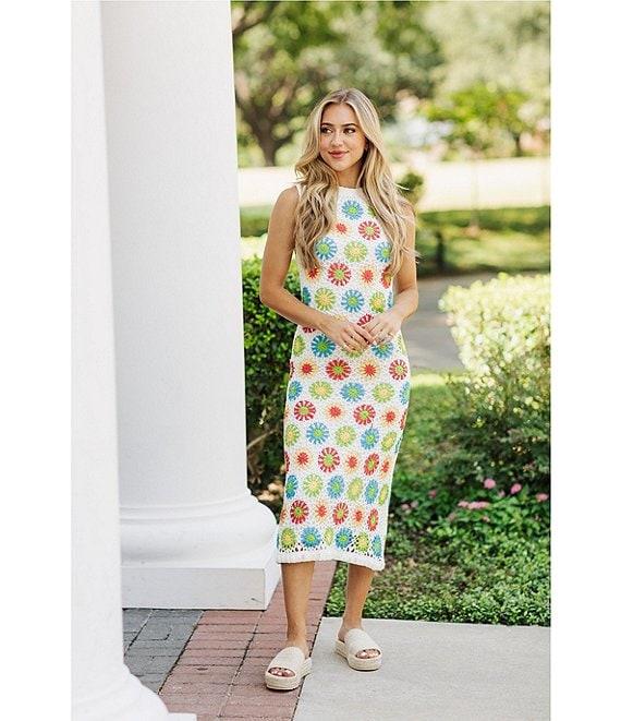 J.Marie Macie Crochet Midi Dress Product Image