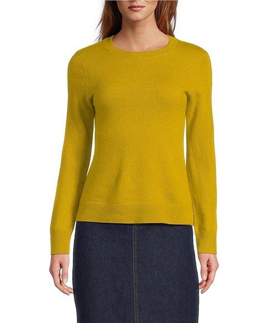 Antonio Melani Luxury Collection Cameron Cashmere Crew Neck Long Sleeve Knit Sweater Product Image