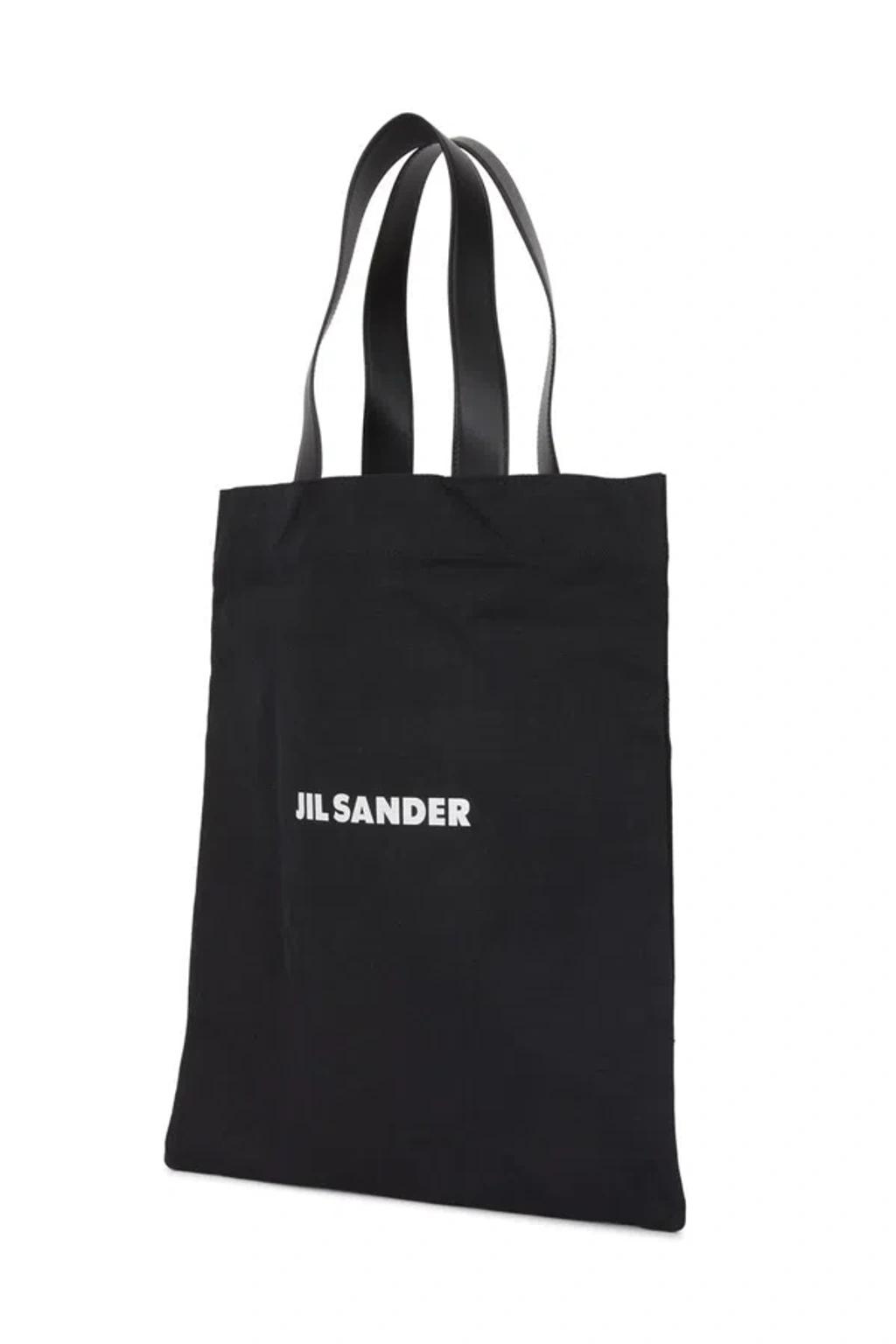 JIL SANDER Flat Tote Bag In Black Product Image