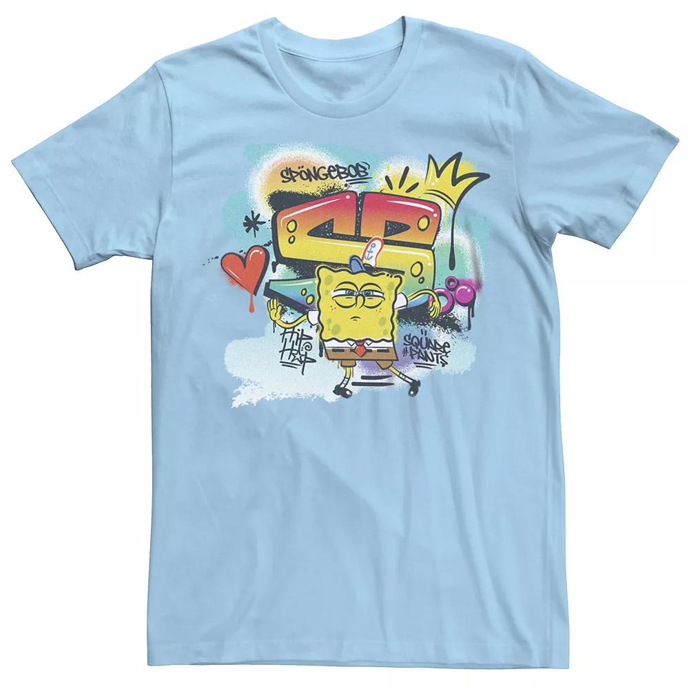 Men's SpongeBob SquarePants Graffiti Graphic Tee,  Product Image