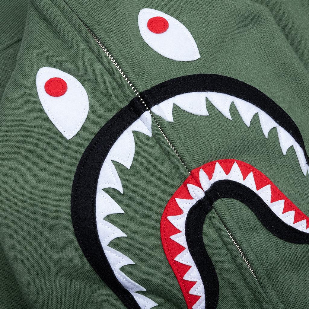 2nd Shark Full Zip Hoodie - Green Male Product Image