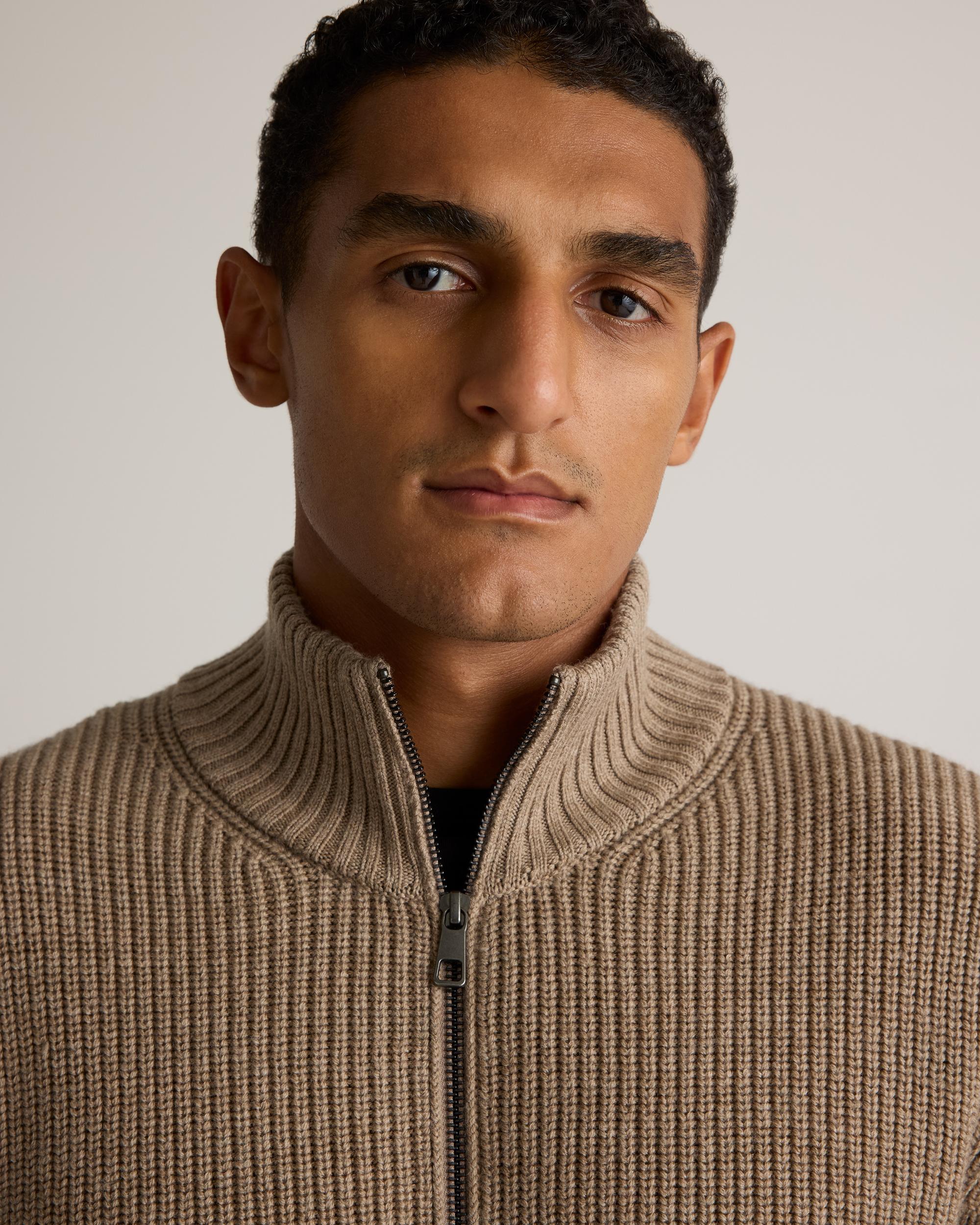 Quince | Men's Australian Merino Wool Full Zip Sweater Product Image