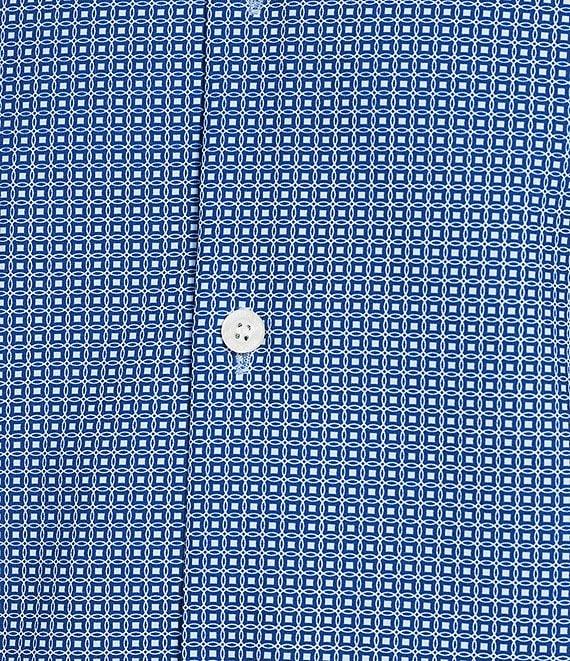 Murano Slim Fit Performance Stretch Medallion Print Short Sleeve Woven Shirt Product Image