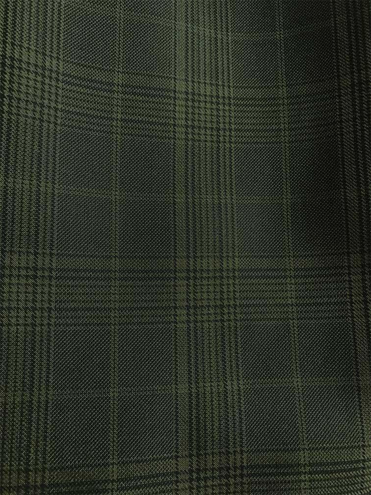Renaissance Collection - Regular Fit Glen Plaid 3 Piece Suit Olive Product Image
