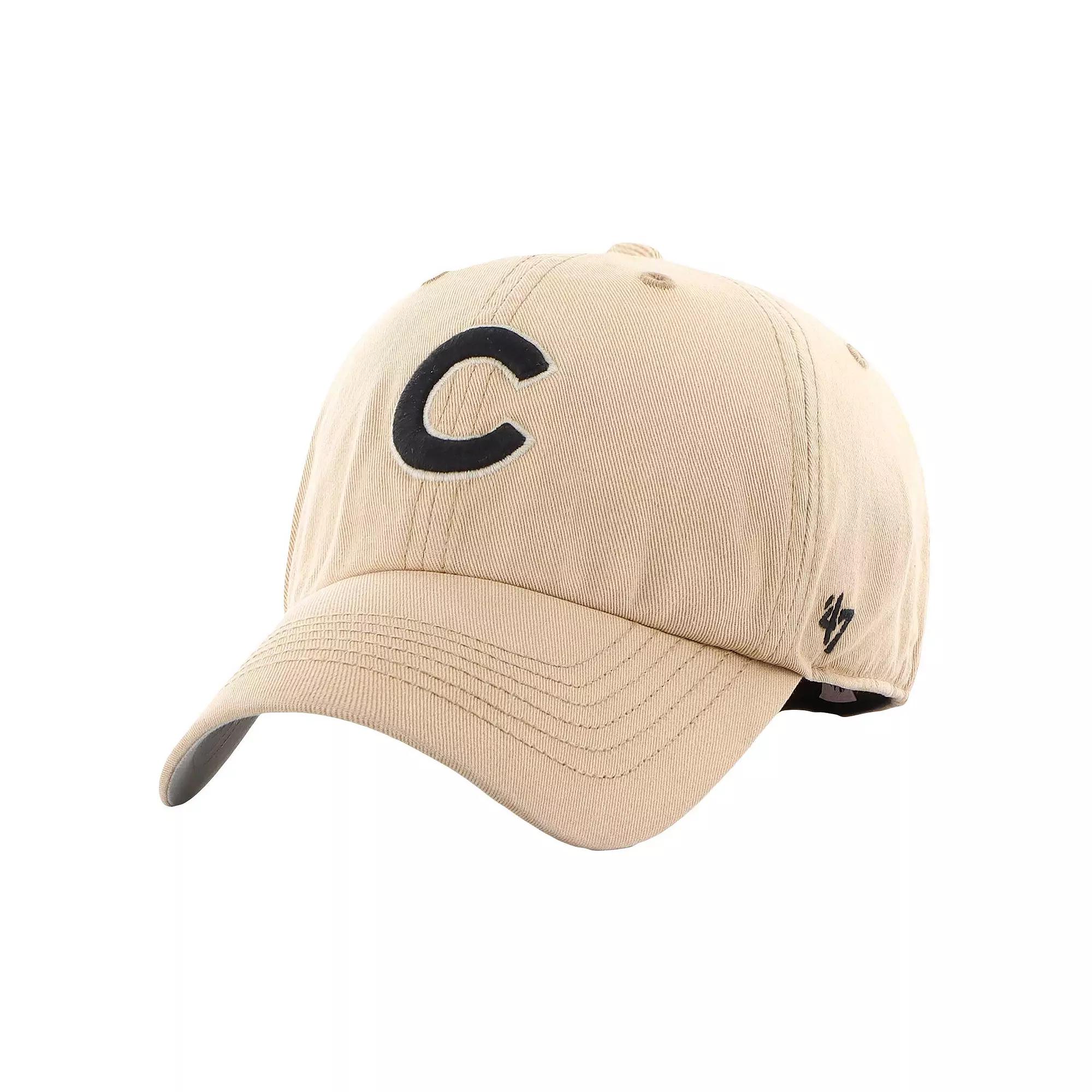 Men's '47 Khaki Chicago Cubs Dusted Franchise Fitted Hat, Size: Medium, Beig K Product Image