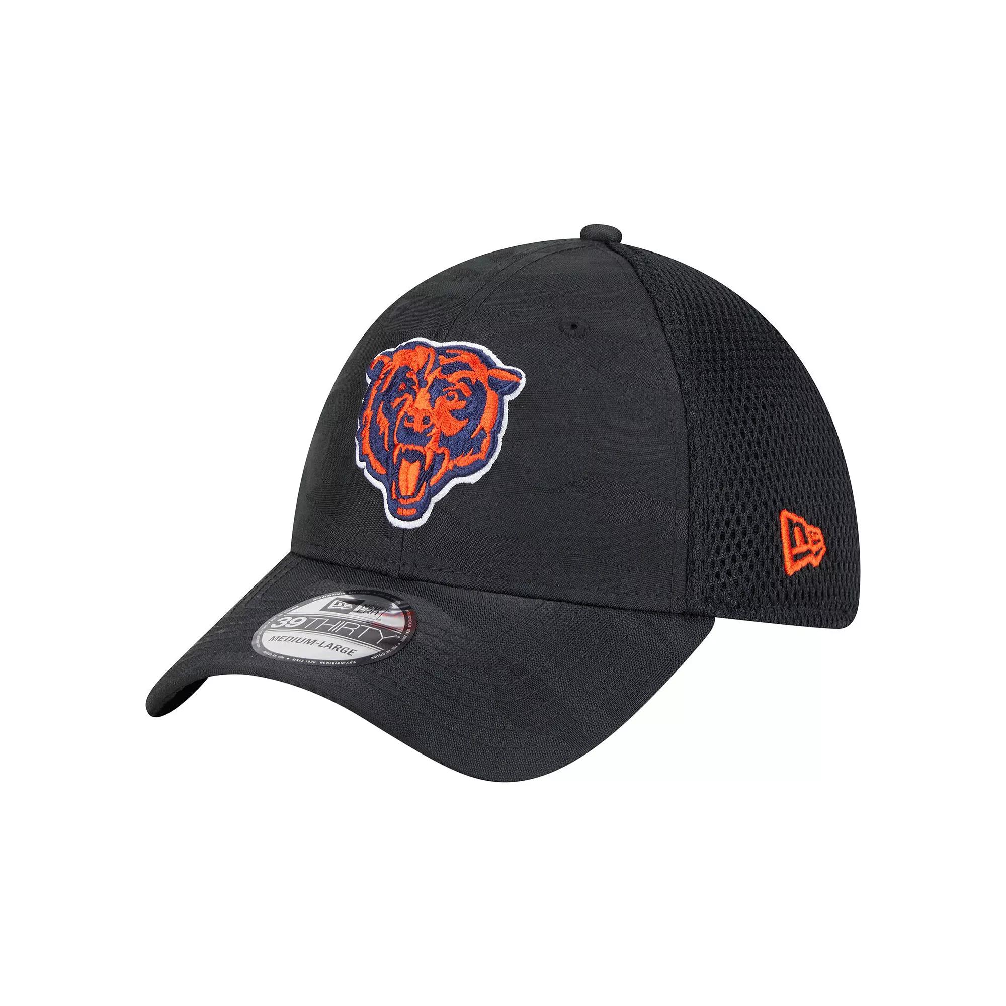 Men's New Era Black Chicago Bears Active Camo 39THIRTY Flex Hat, Size: Medium/Large Product Image