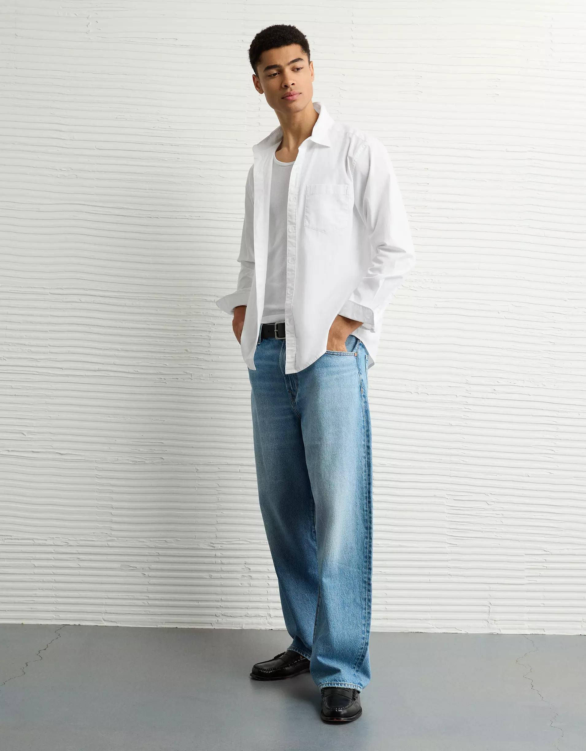 AE Everyday Classic Fit Poplin Button-Up Shirt Product Image