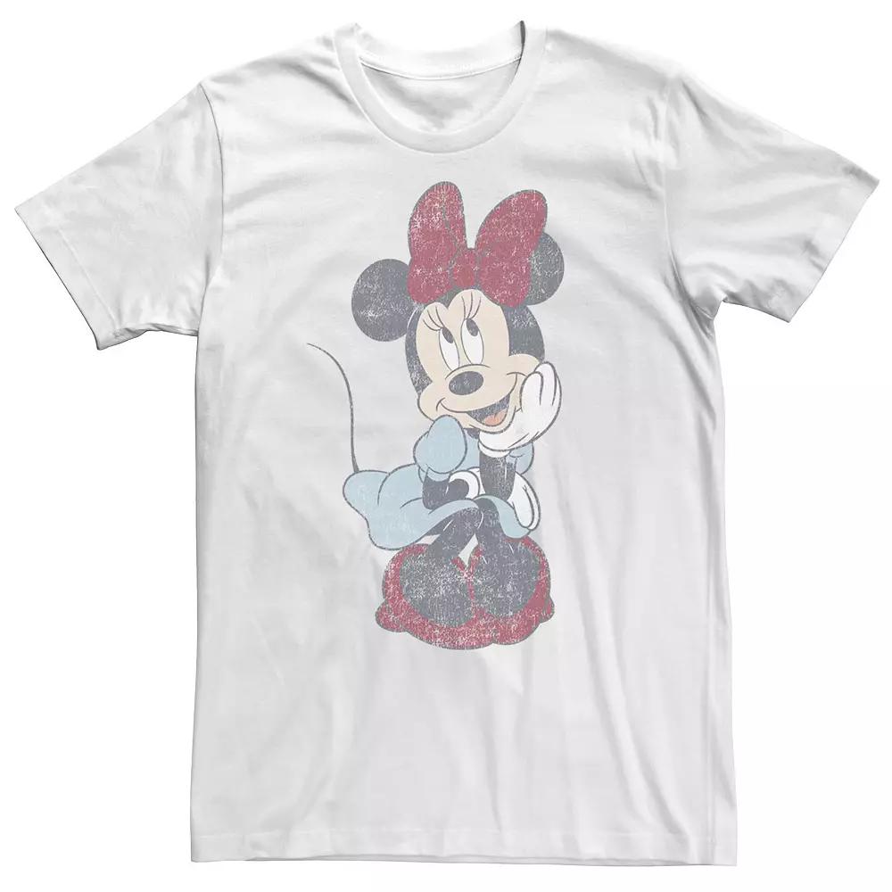 Big & Tall Disney Mickey Mouse And Friends Minnie Mouse Faded Portrait Tee, Men's,  Product Image