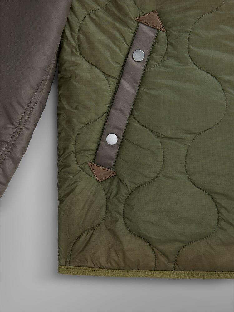 MIXED MEDIA QUILTED UTILITY JACKET (COYOTE BROWN) Male Product Image