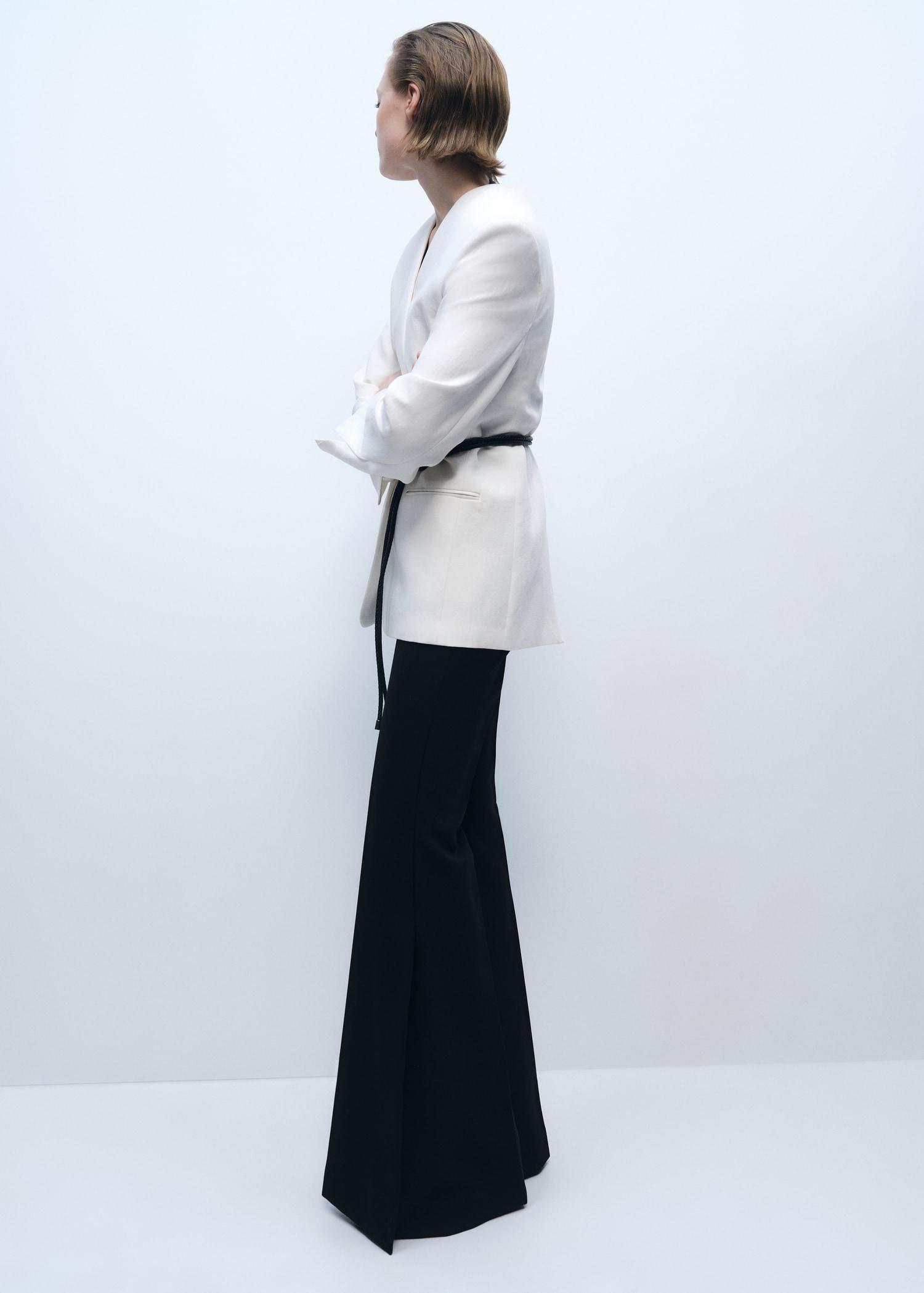 Maxi wide leg suit pants - Women | MANGO USA Product Image