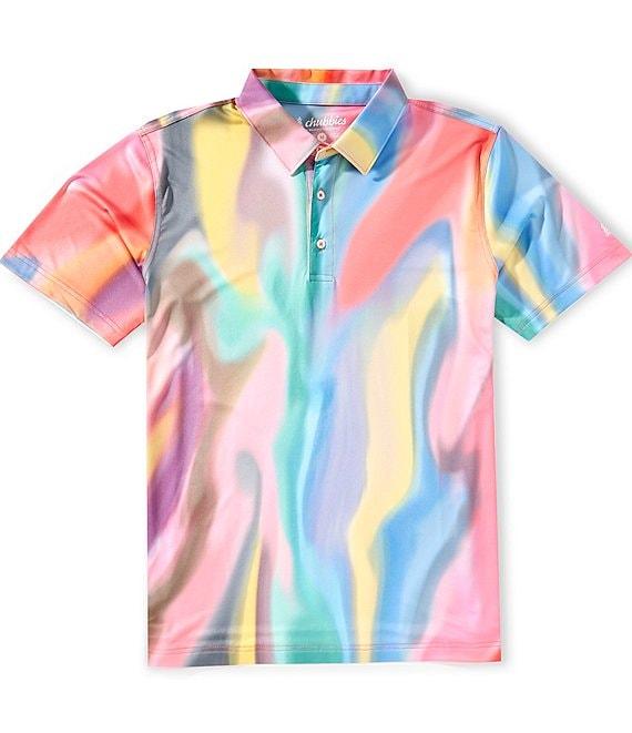 Chubbies The Rainbow Swirl Performance Polo Shirt Product Image