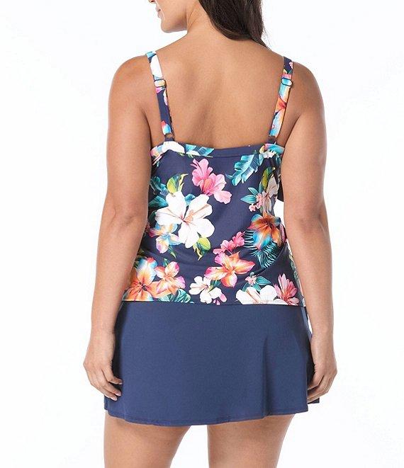 Beach House Plus Size Paloma Beach Solids Emma Swim Skort Product Image