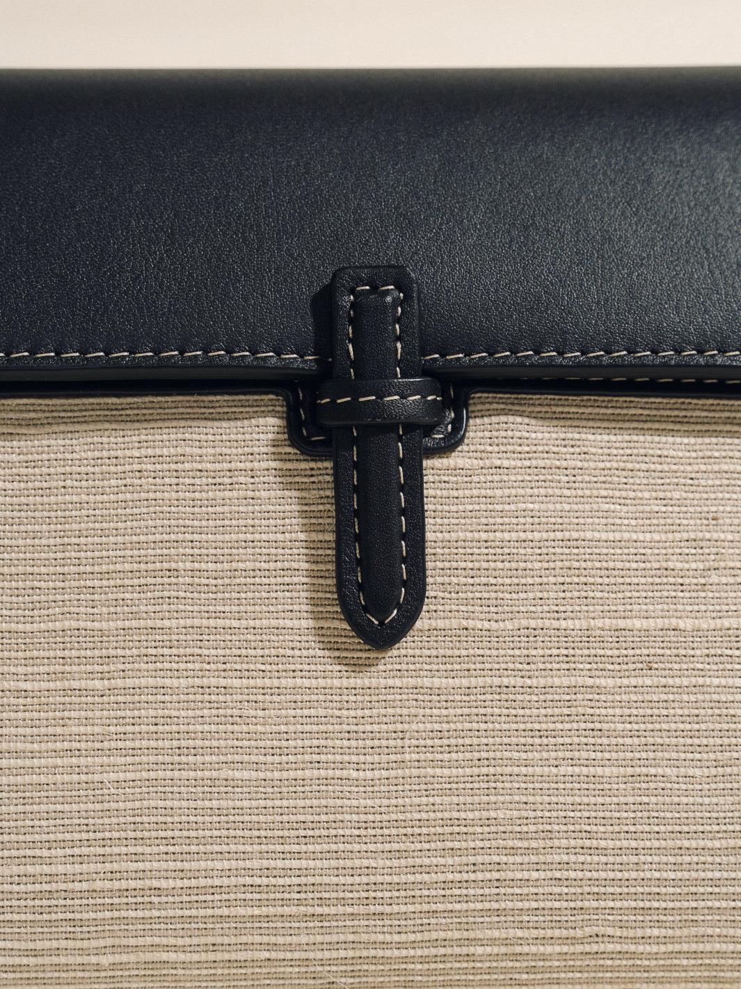 The Small Soft Clutch in Natural Fiber Product Image