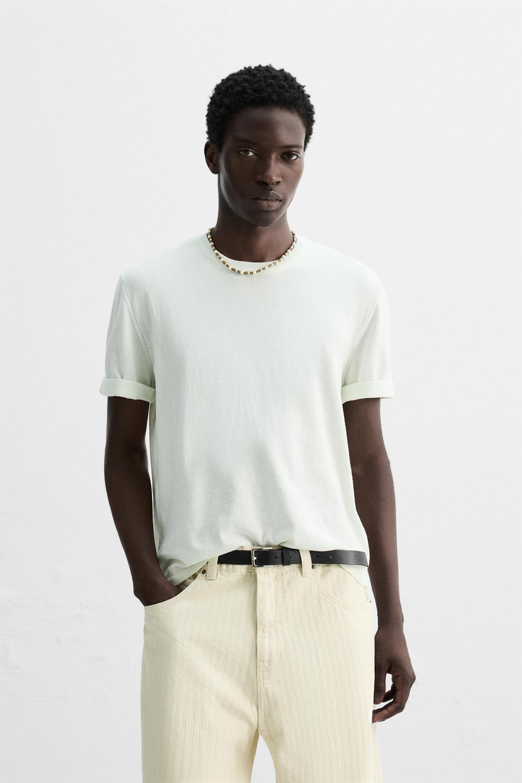 LIGHTWEIGHT KNIT T-SHIRT Product Image