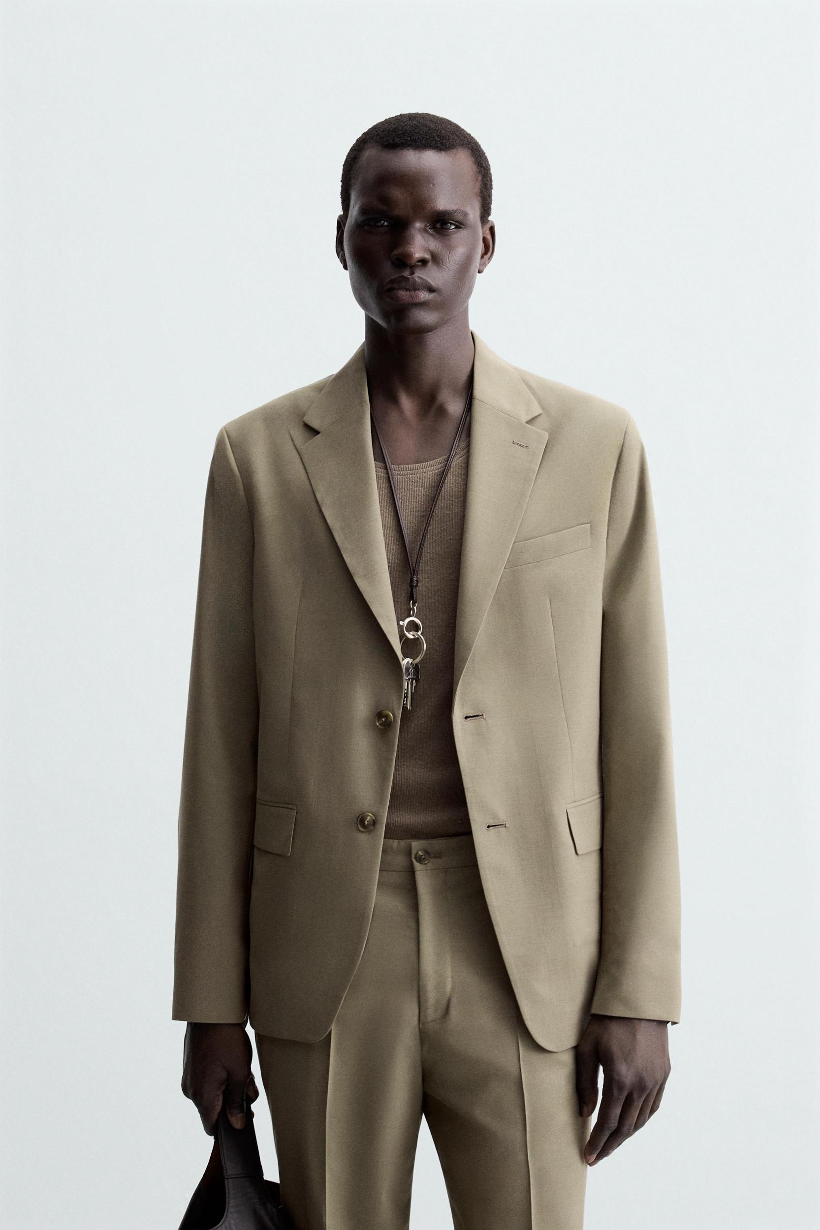 TEXTURED SUIT BLAZER Product Image